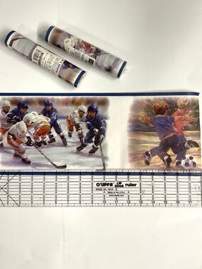 York Decorative Boarder HOCKY & SOCKER, Paintings by Canadia  3rolls 7”X 5 yards